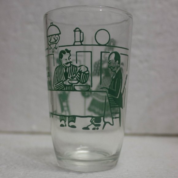 Set of 4 Vintage Swanky Swigs Bustlin Betsy Juice Glasses Atlas Glass Kraft - Picture 10 of 10